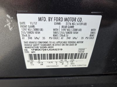 2018 Ford Explorer XLT