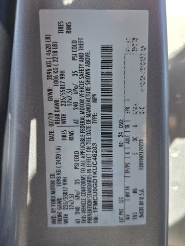 2019 Ford Escape SE
