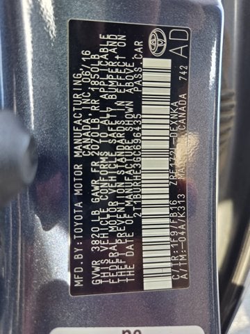 2016 Toyota Corolla L