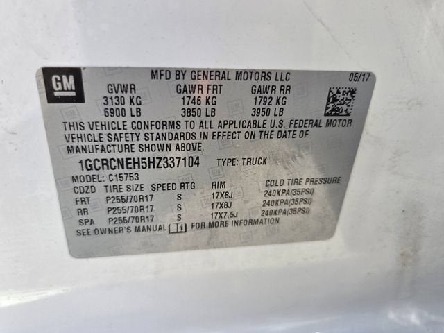 2017 Chevrolet Silverado 1500 Work Truck