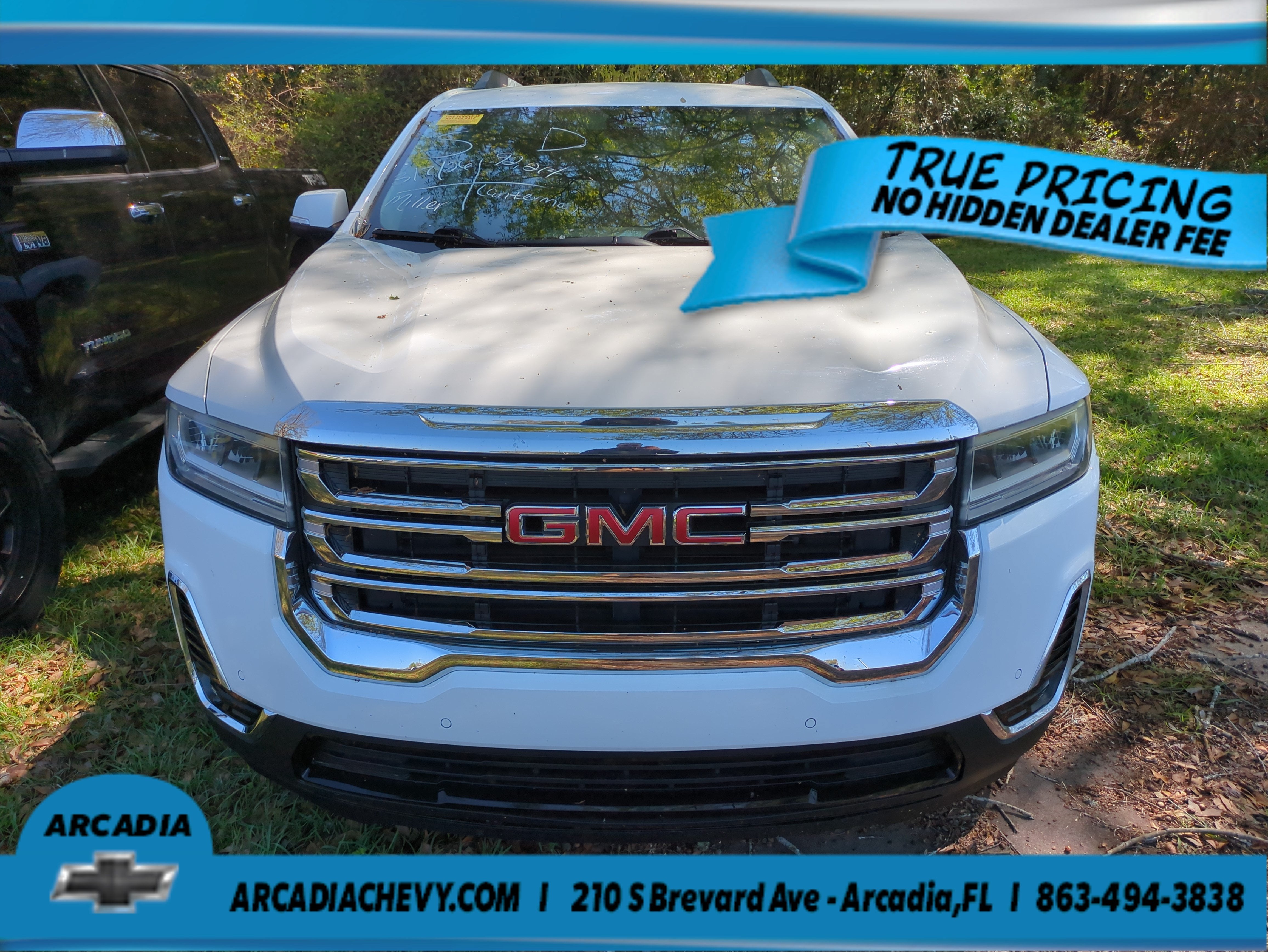 Used 2021 GMC Acadia SLE with VIN 1GKKNKLS0MZ185319 for sale in Arcadia, FL