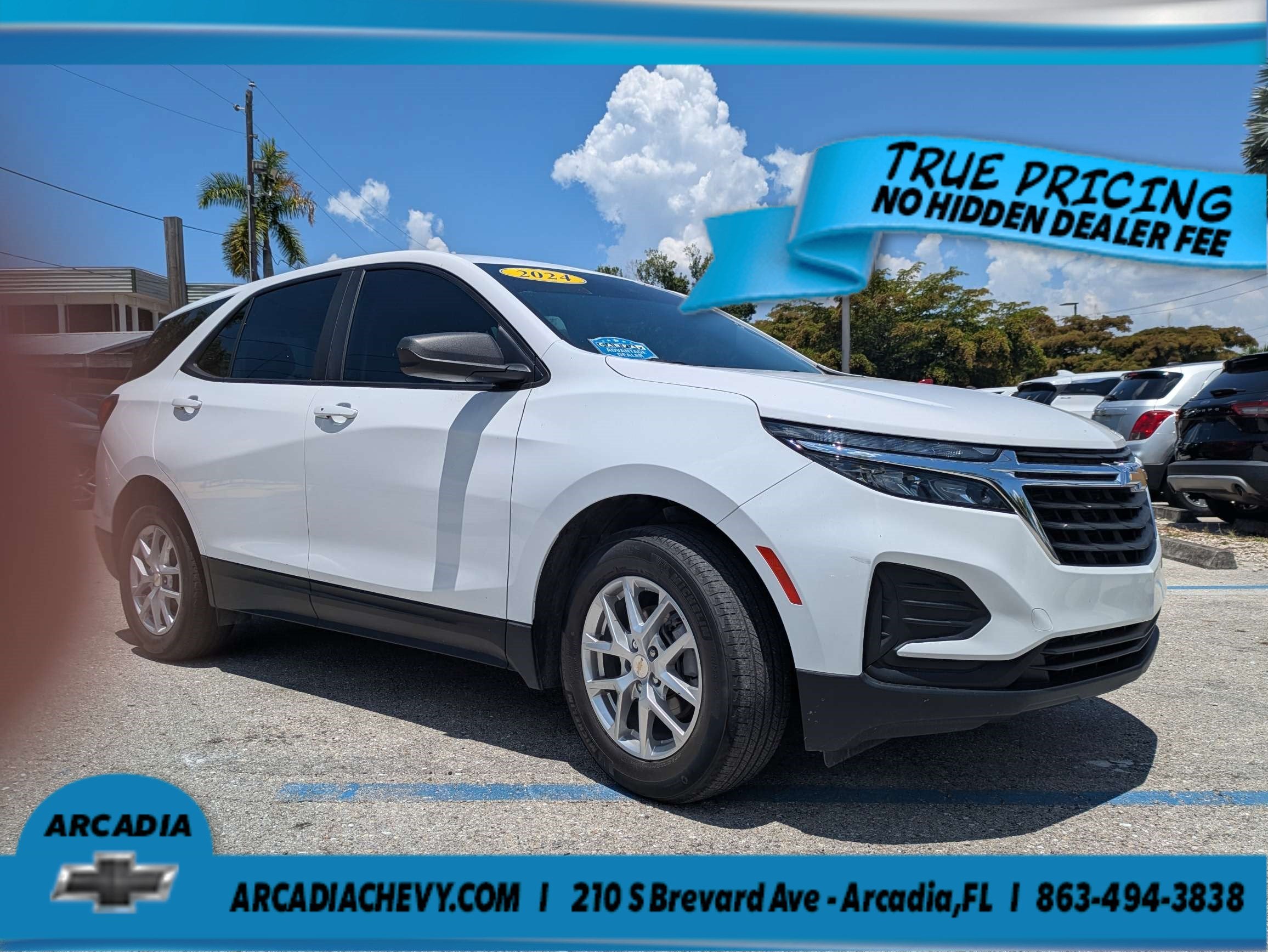 Used 2024 Chevrolet Equinox LS with VIN 3GNAXHEG8RL348463 for sale in Arcadia, FL
