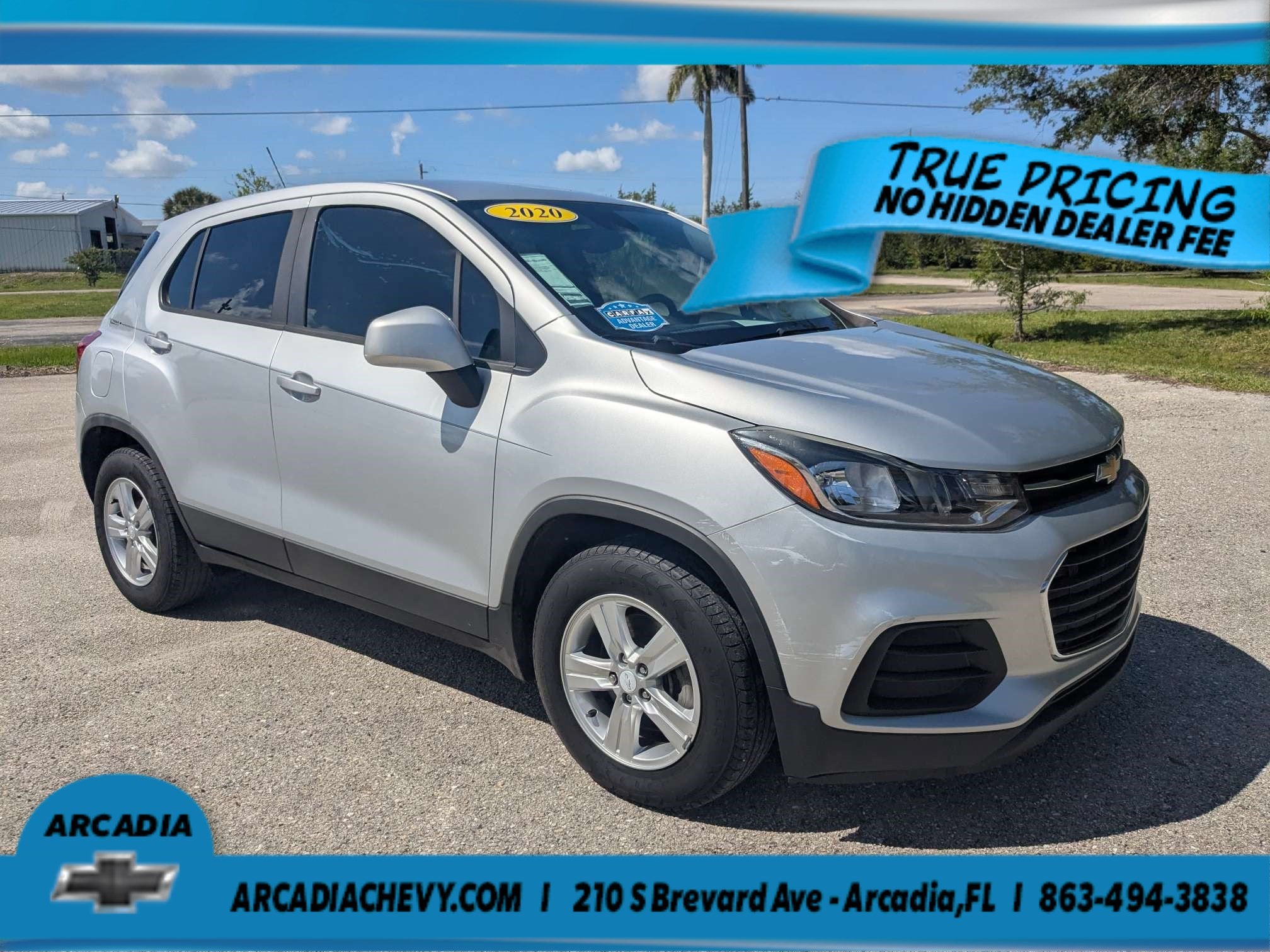 Used 2020 Chevrolet Trax LS with VIN 3GNCJKSB3LL299101 for sale in Arcadia, FL