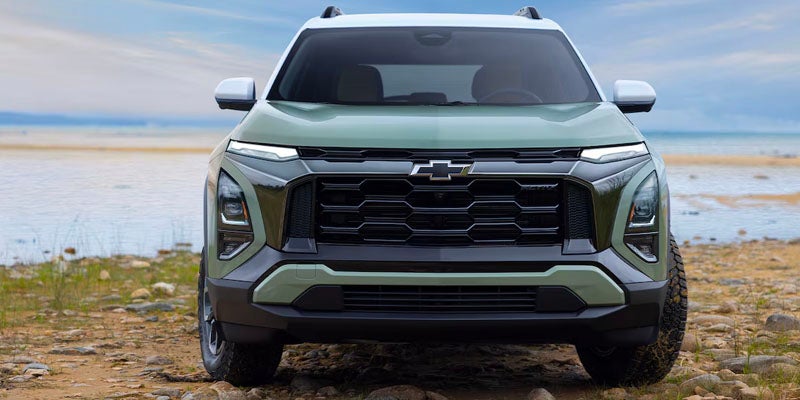 Equinox L Parked on a Road Near Sea